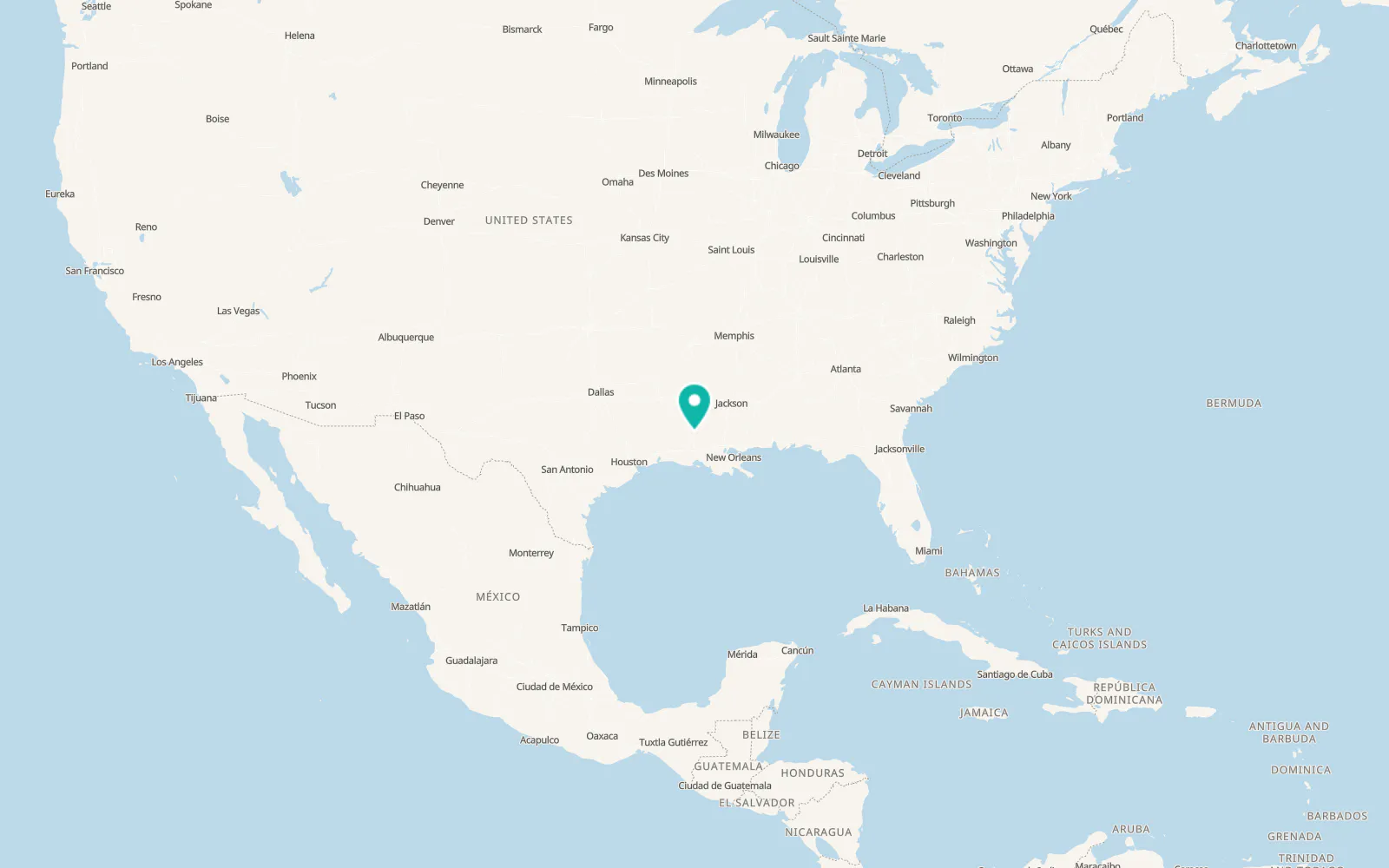 Map of Cottonport