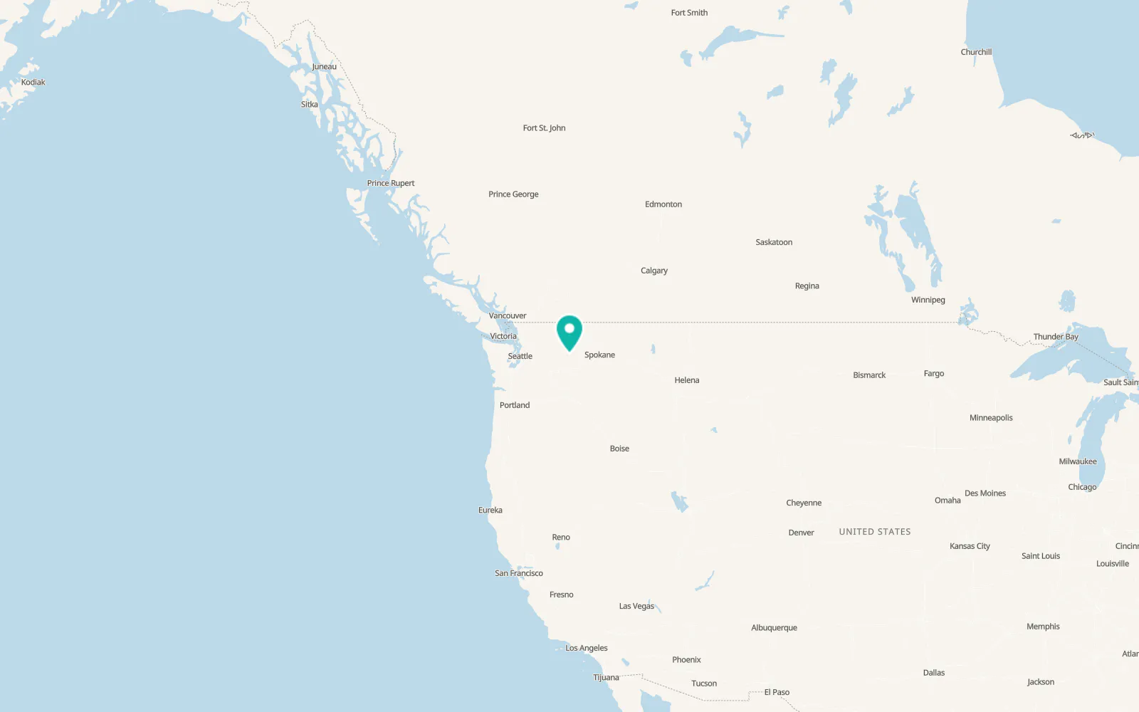 Map of Coulee City