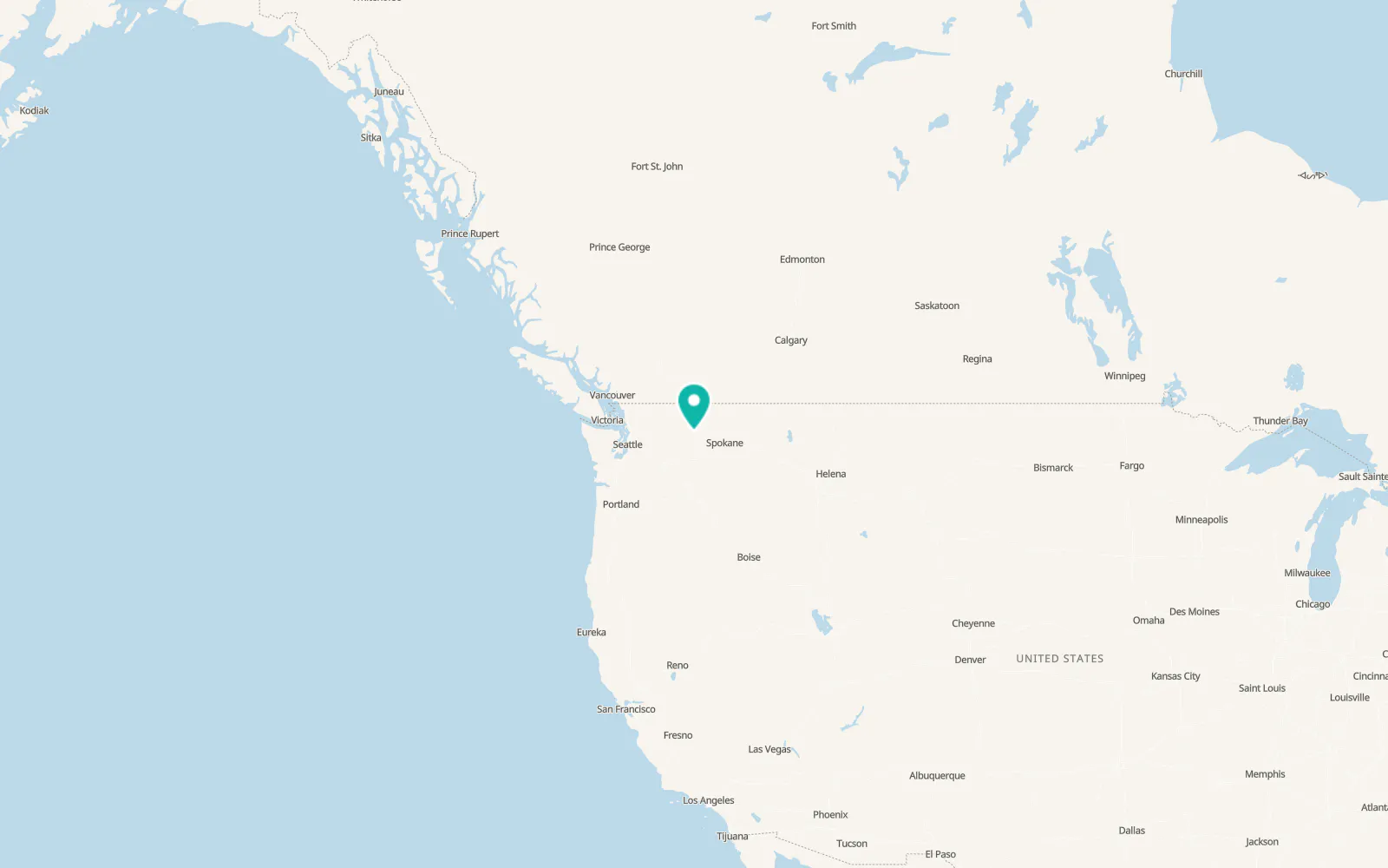 Map of Coulee Dam