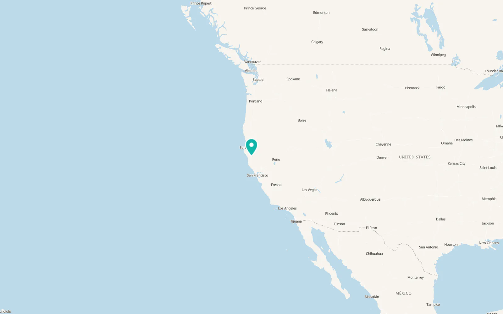 Map of Covelo