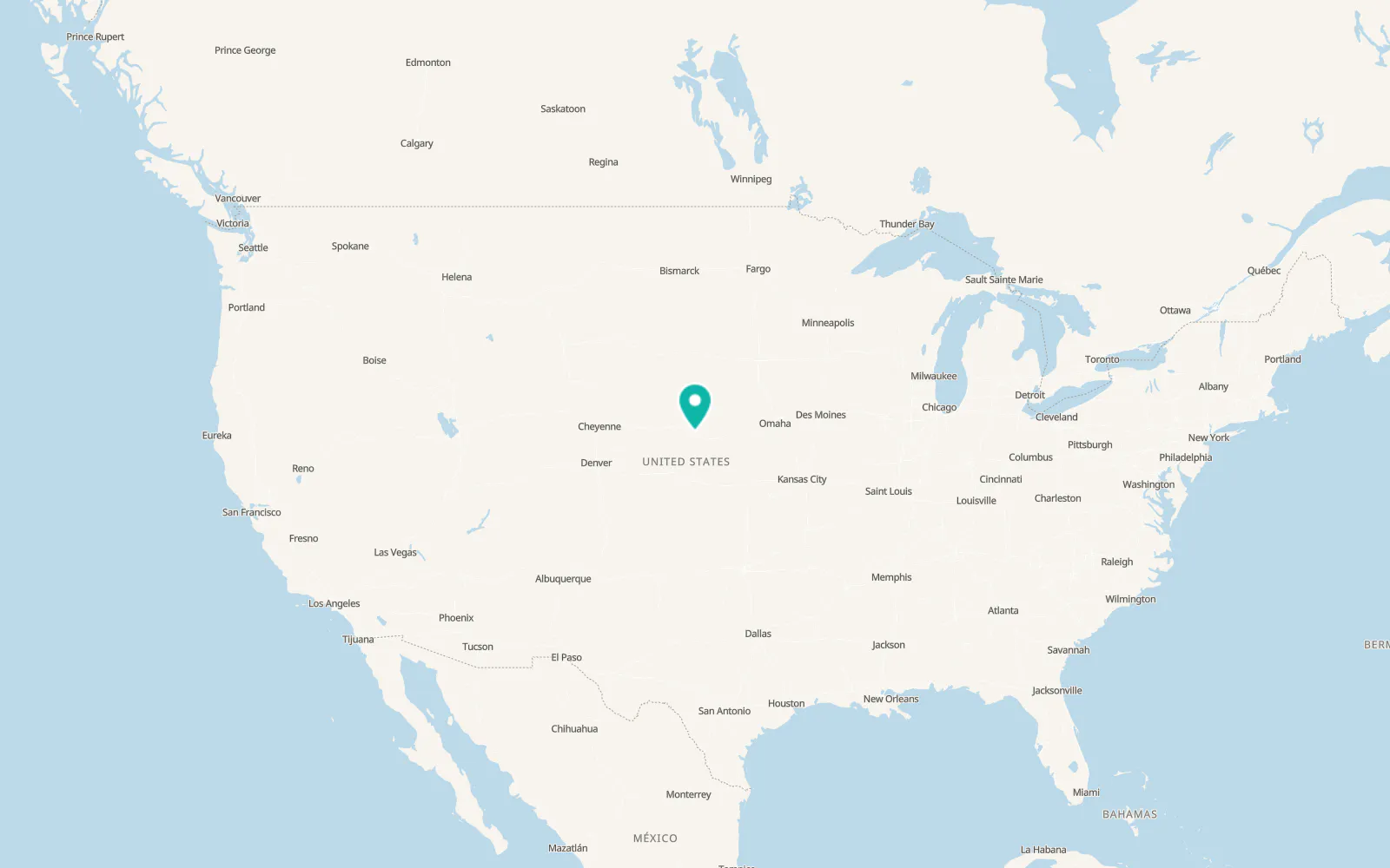 Map of Cozad