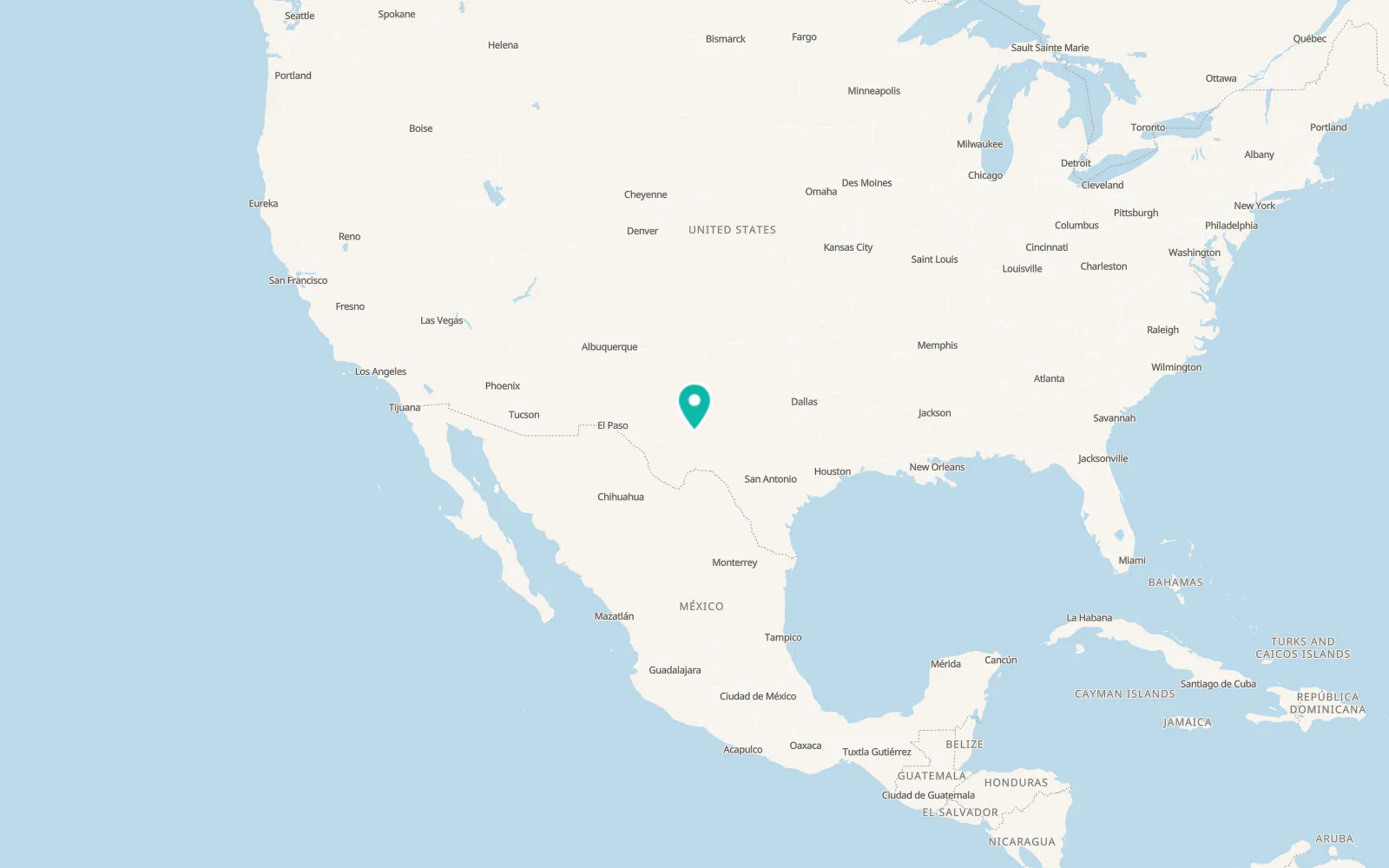Map of Crane