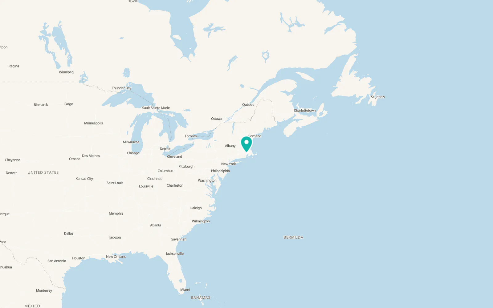 Map of Cranston
