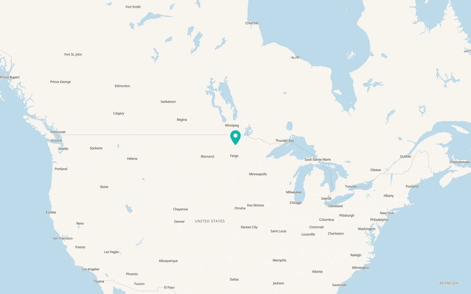 Map of Crookston