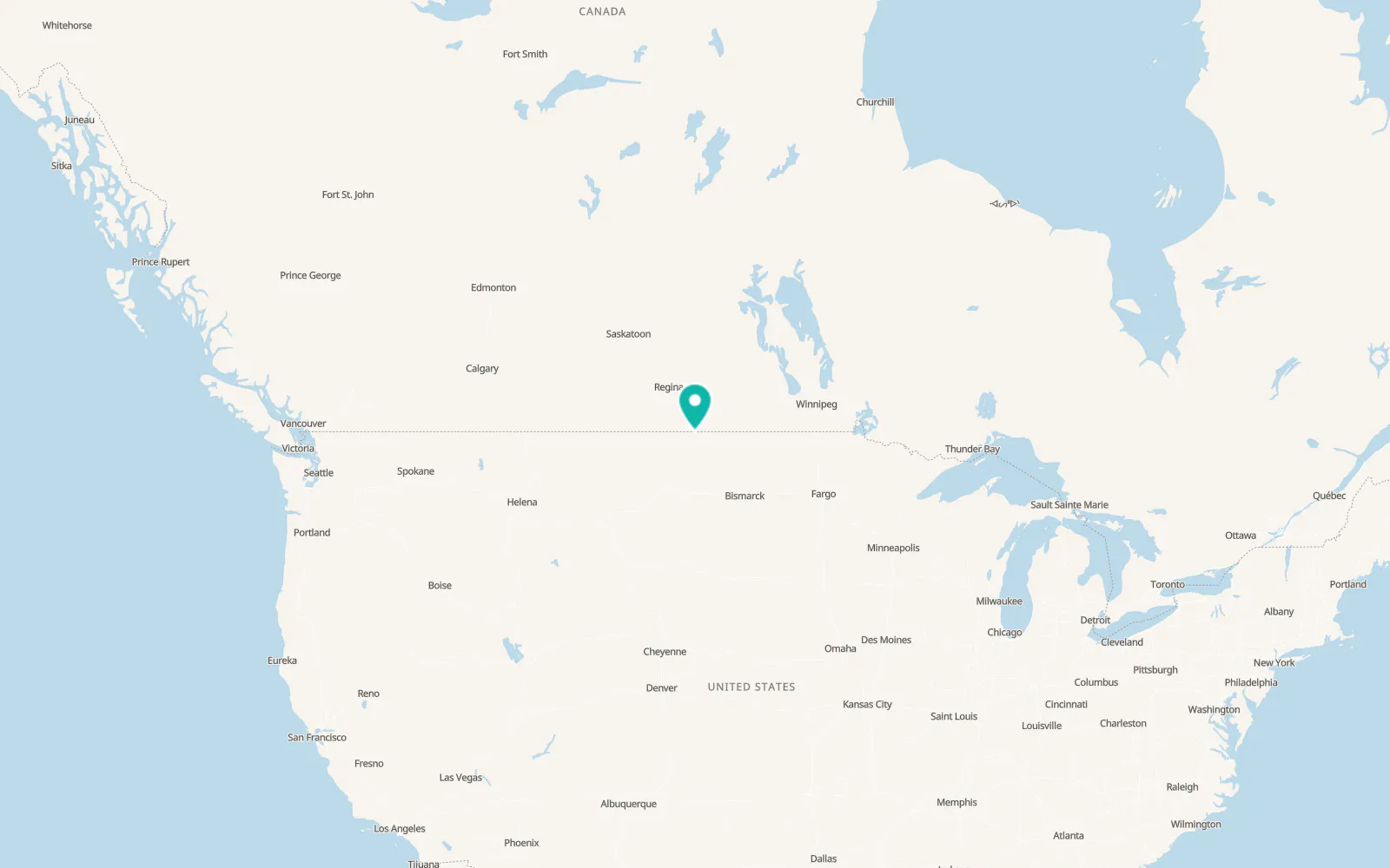 Map of Crosby
