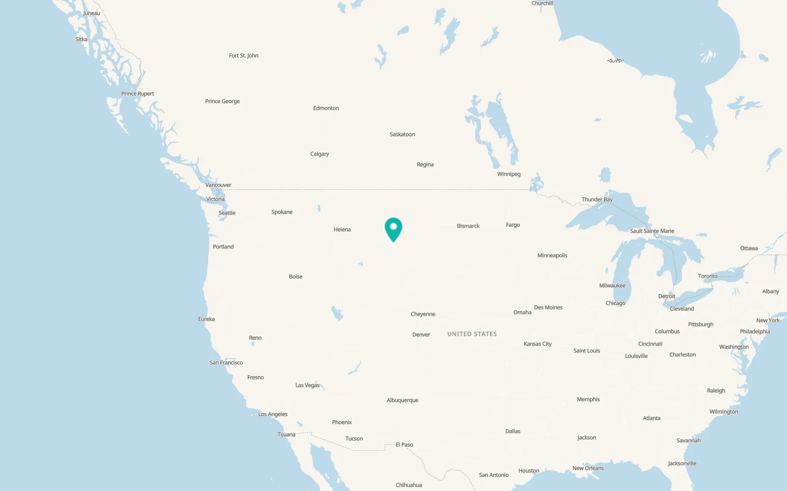 Map of Crow Agency