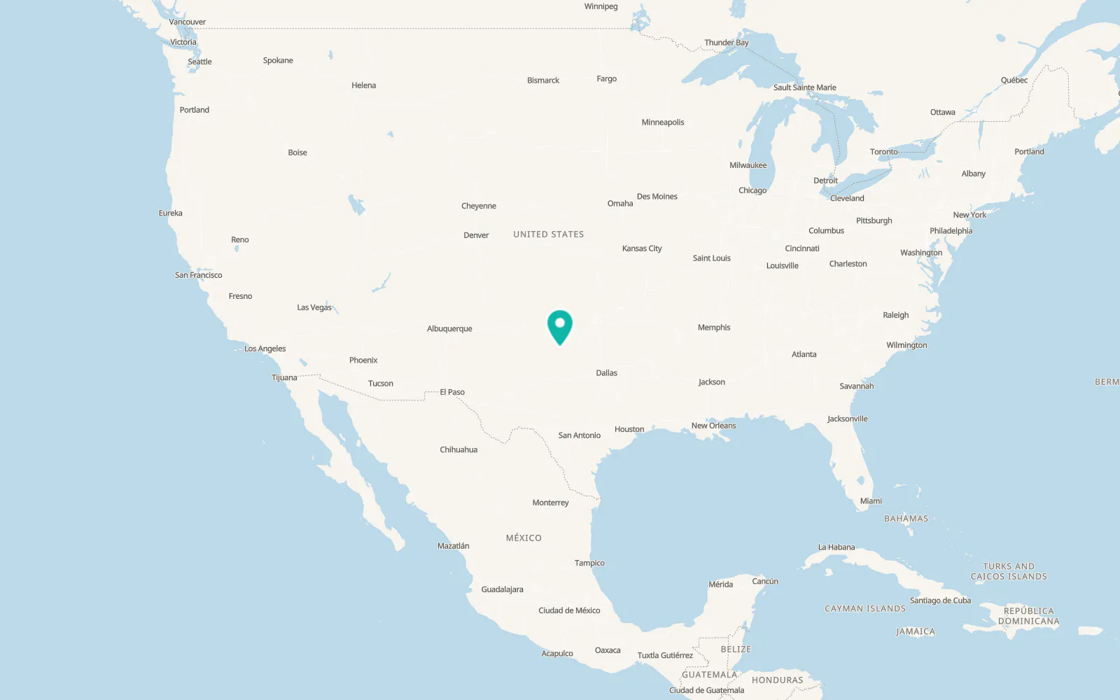 Map of Crowell