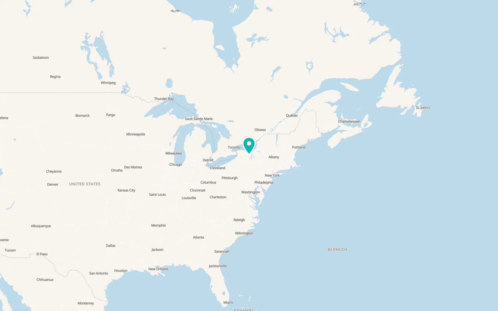 Map of Crystal Beach