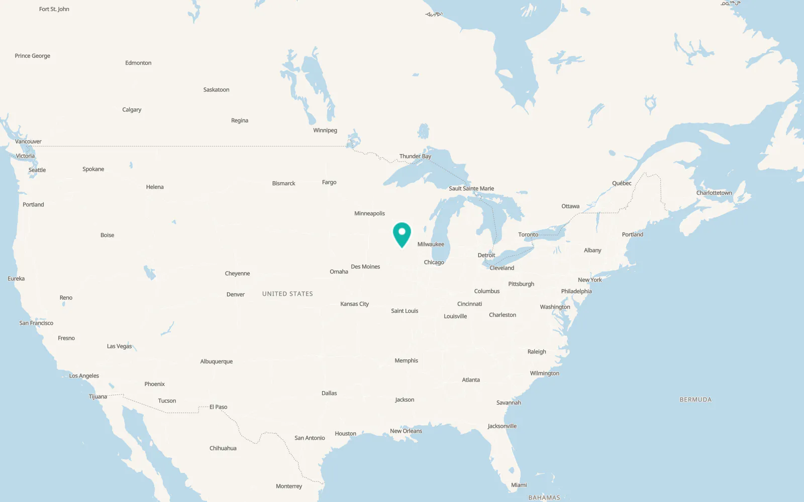 Map of Cuba City