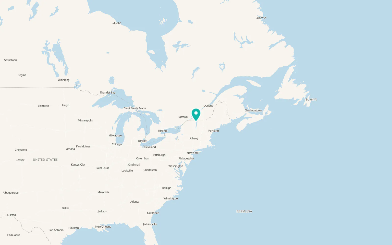 Map of Cumberland Head