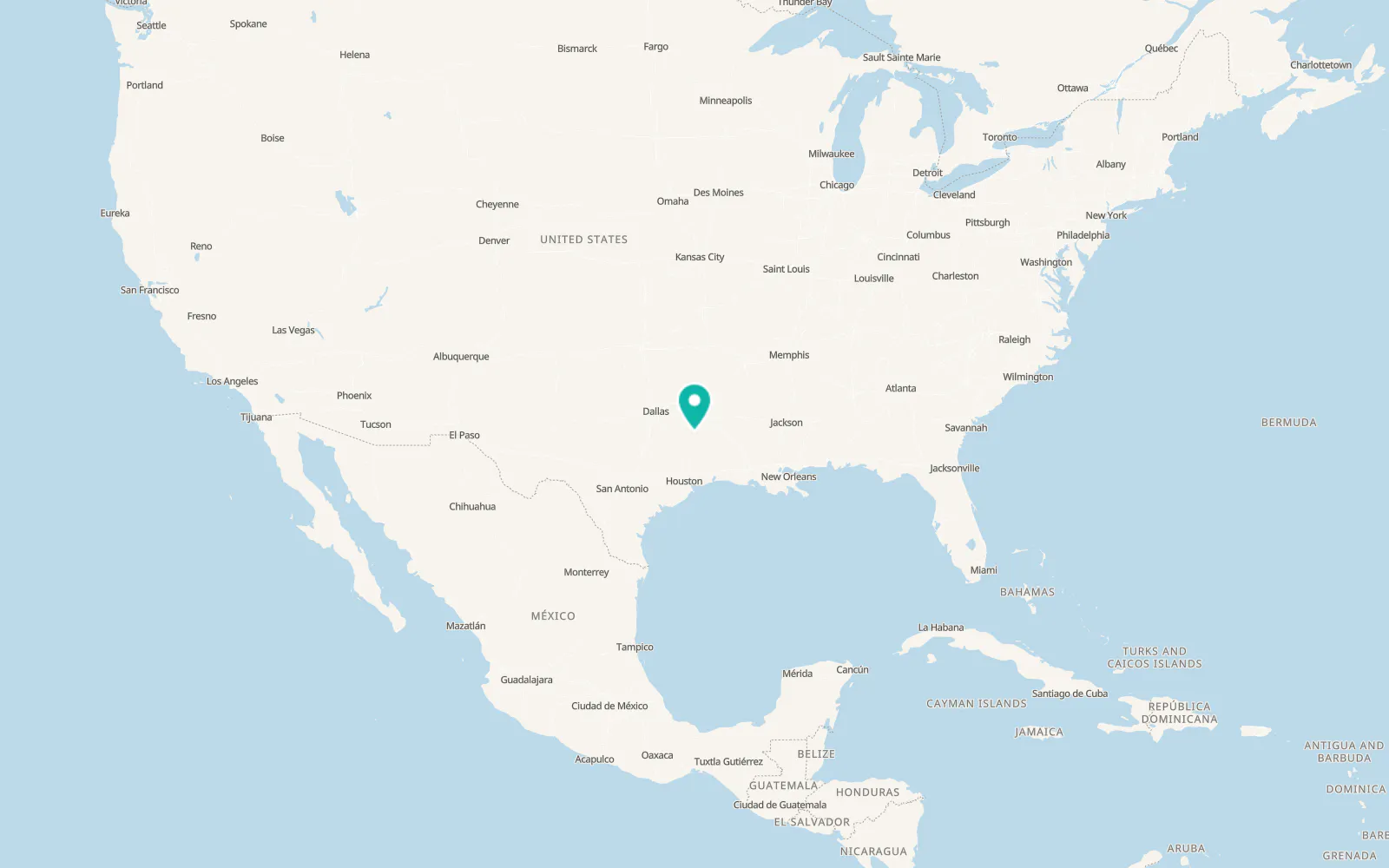 Map of Cushing