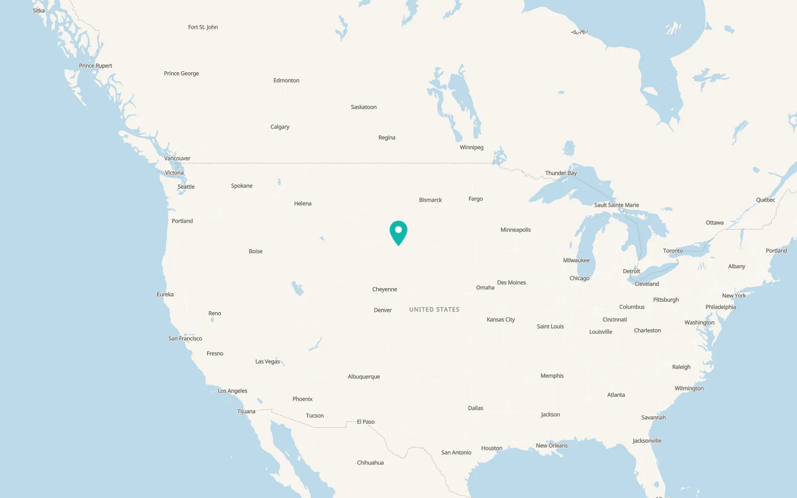 Map of Custer