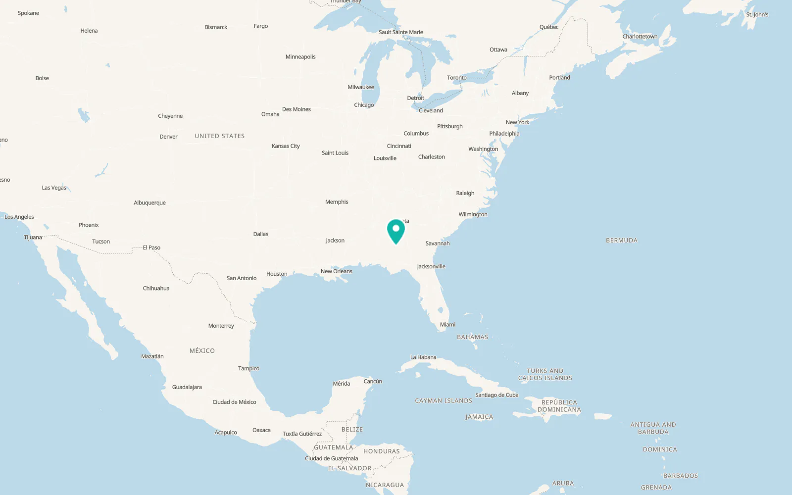 Map of Cuthbert