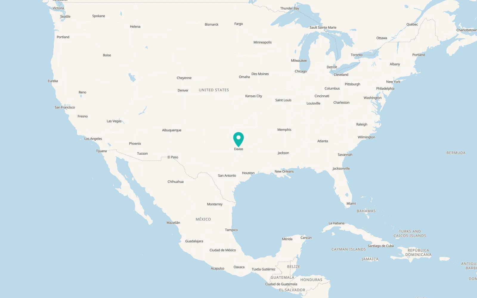 Map of Dallas