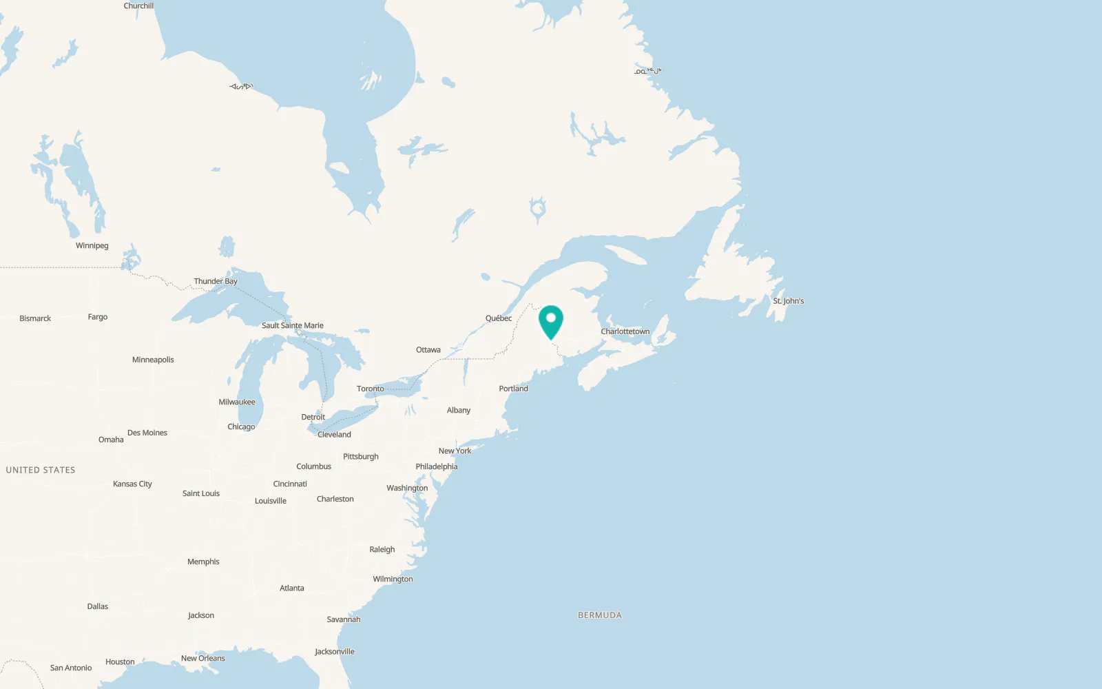 Map of Danforth