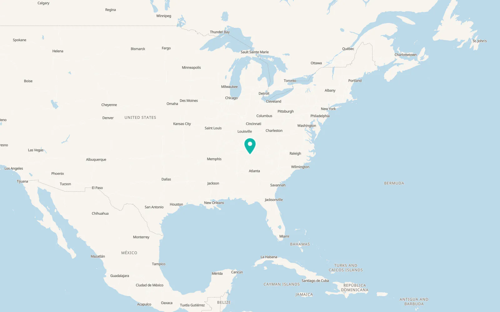 Map of Dayton