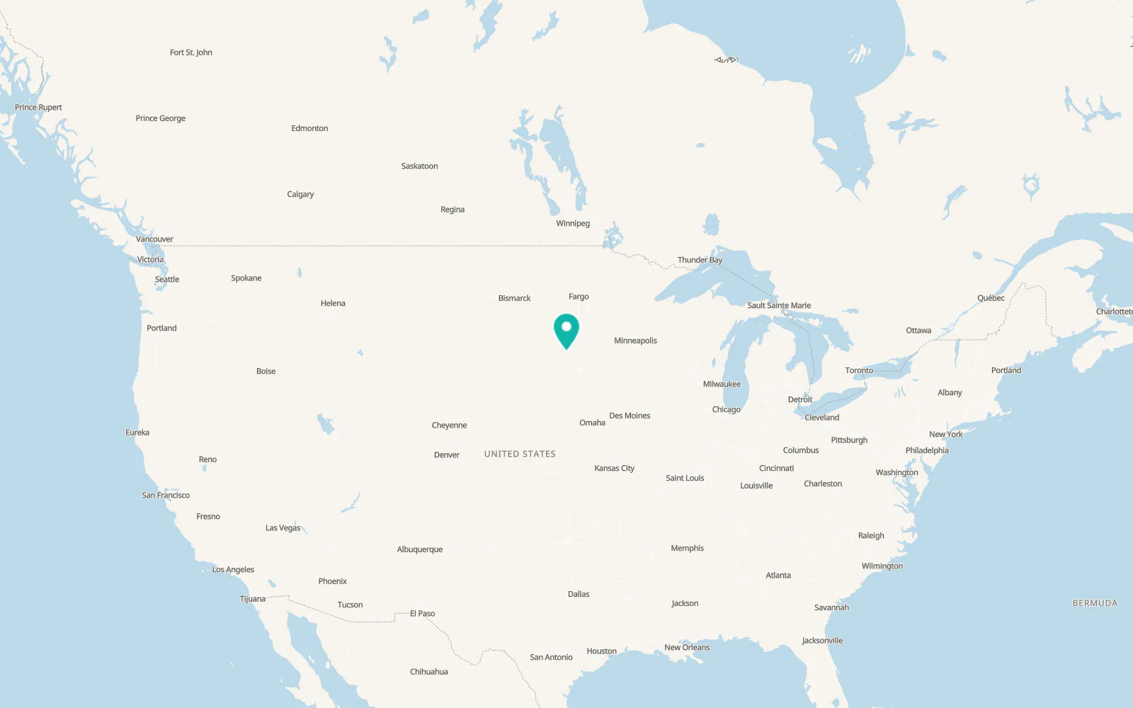Map of De Smet
