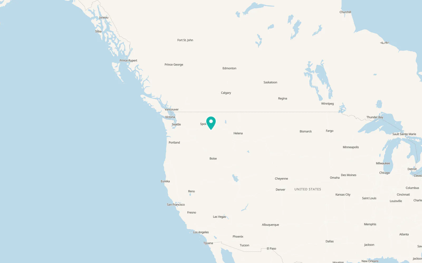 Map of Deary