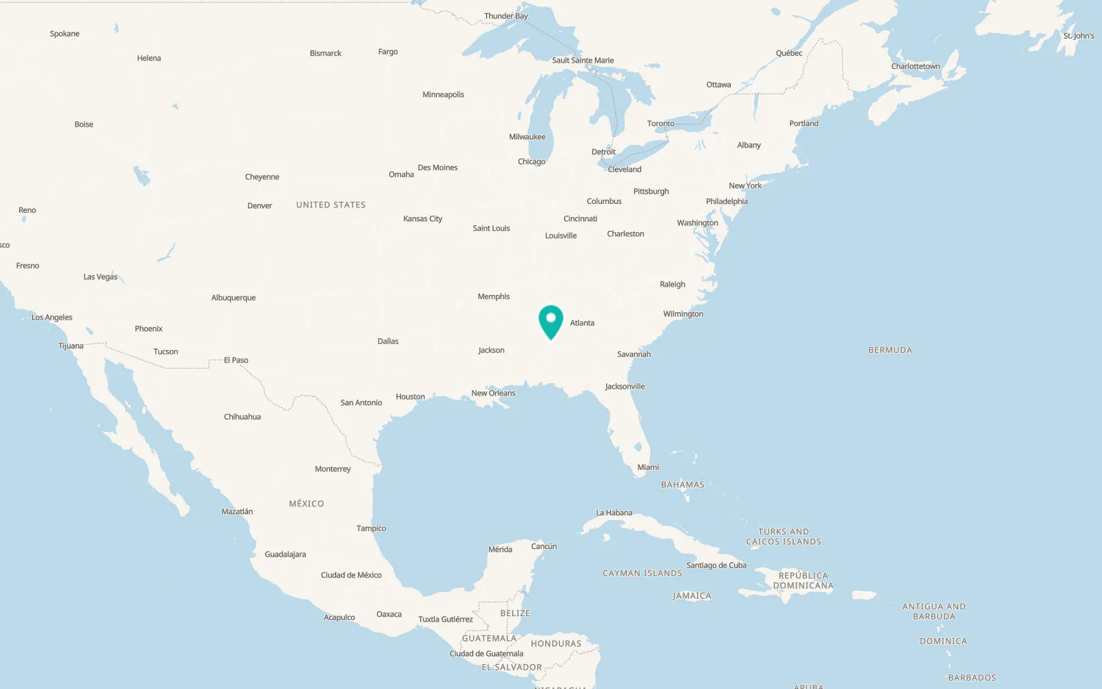 Map of Deatsville