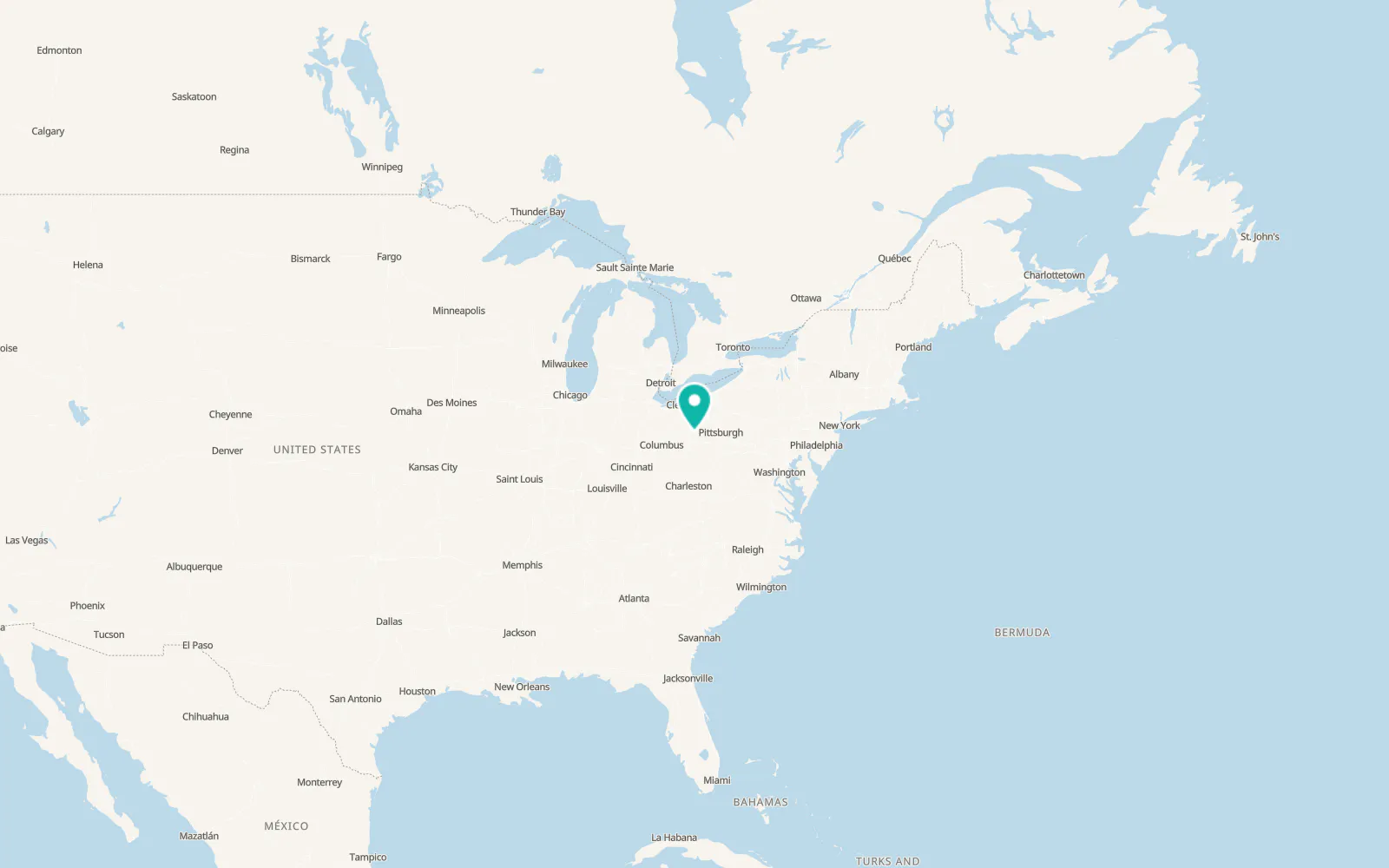 Map of Dennison
