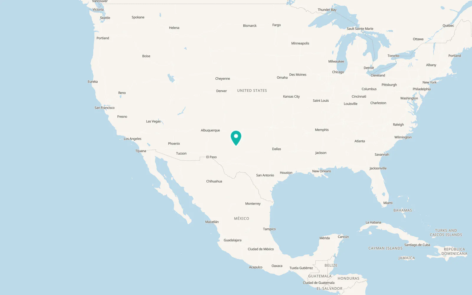 Map of Denver City