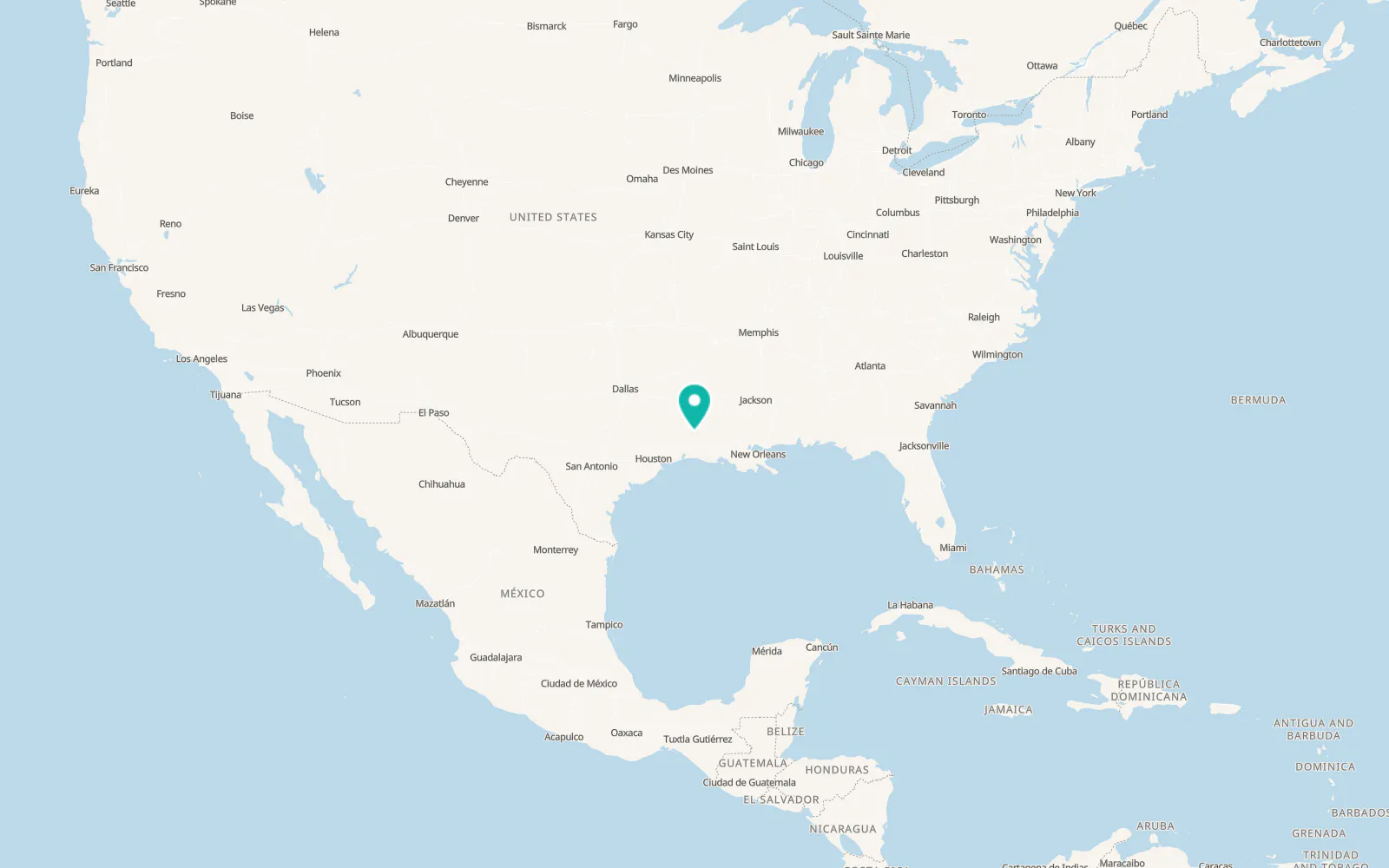 Map of DeRidder