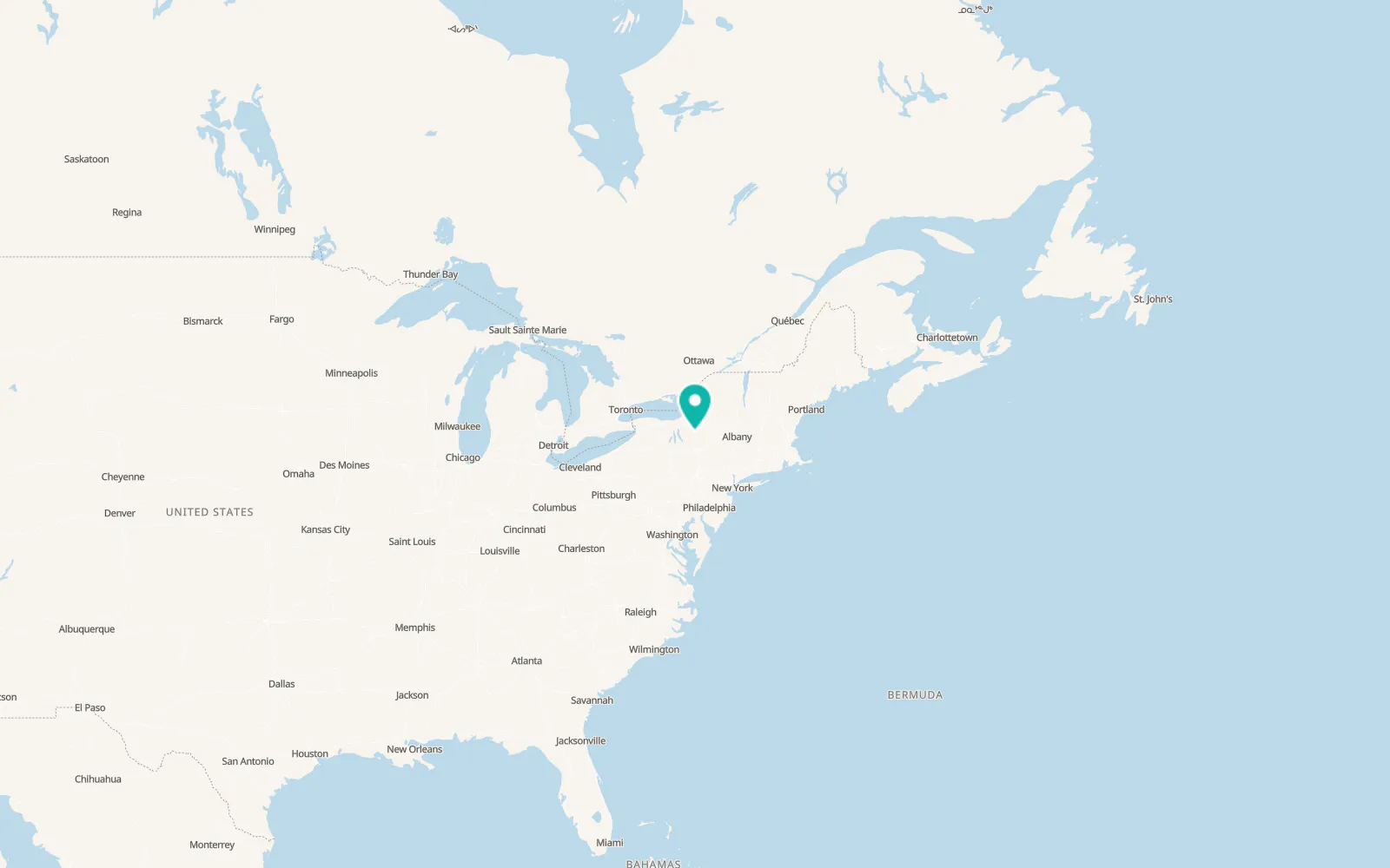 Map of DeRuyter