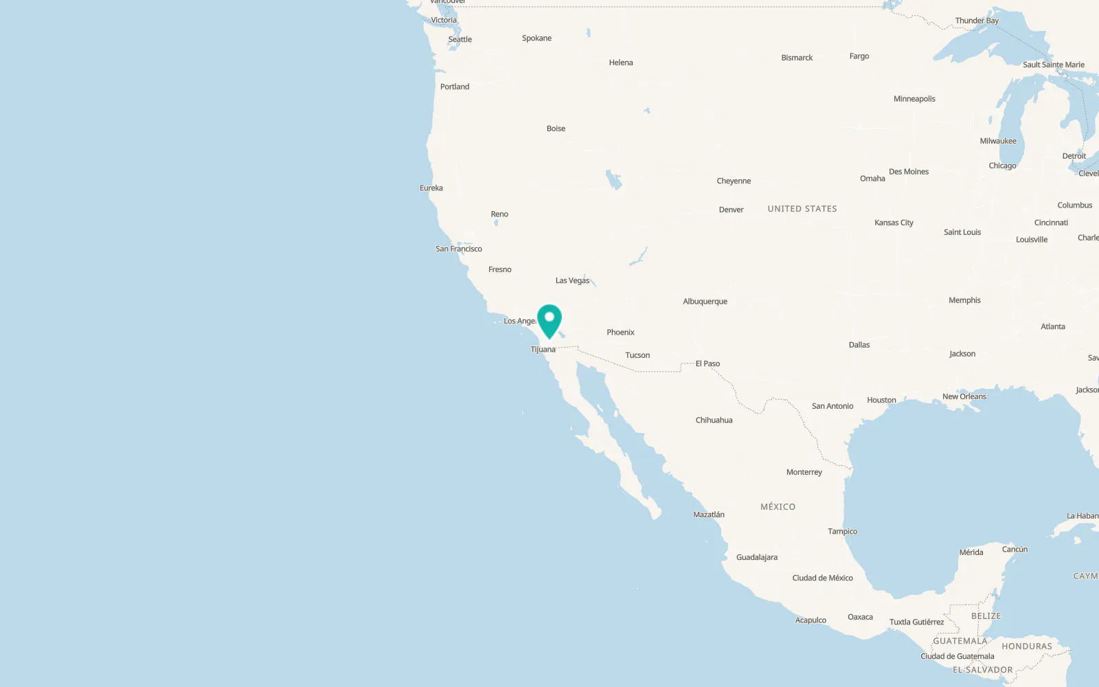 Map of Descanso