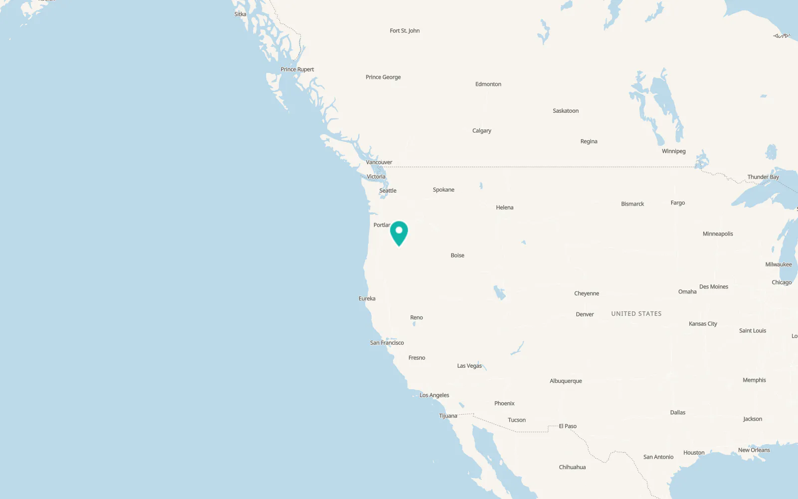 Map of Deschutes River Woods