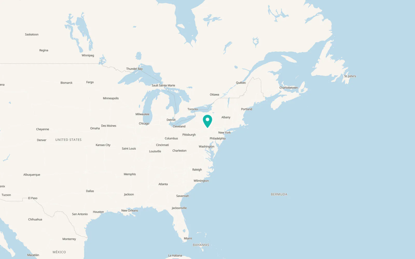 Map of Dewart