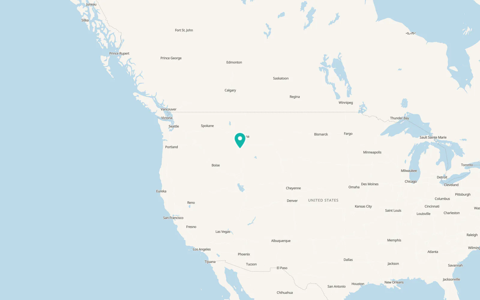 Map of Dillon