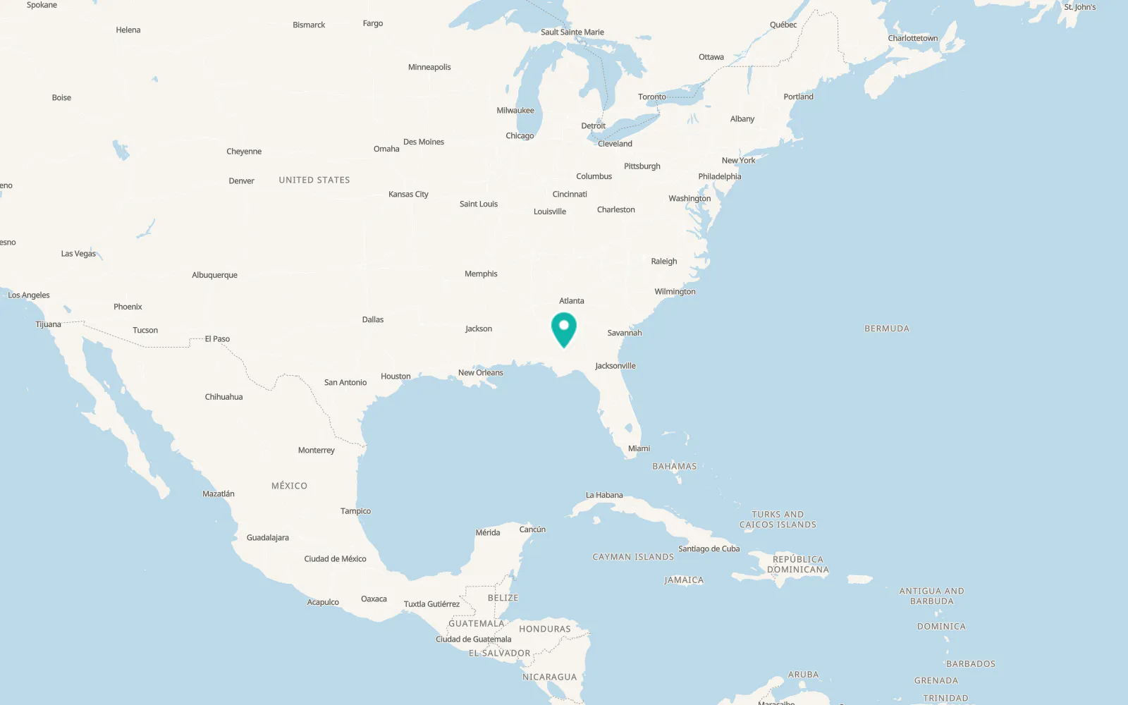 Map of Donalsonville
