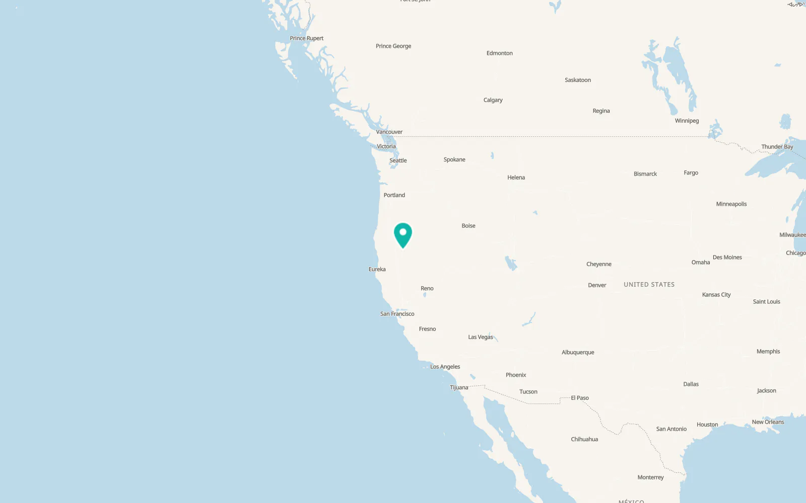 Map of Dorris