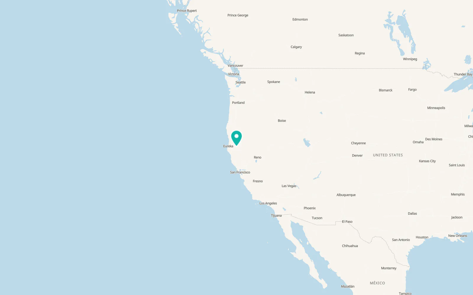 Map of Douglas City