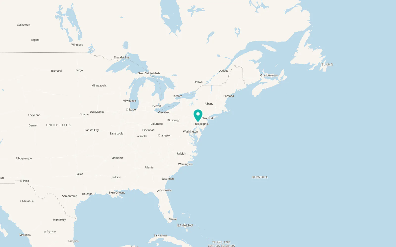 Map of Downingtown