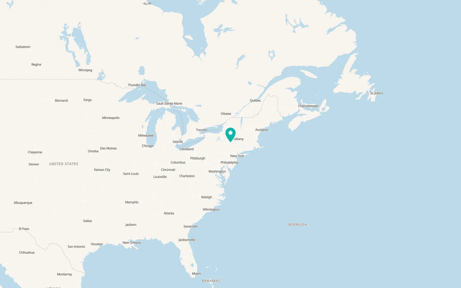 Map of Downsville