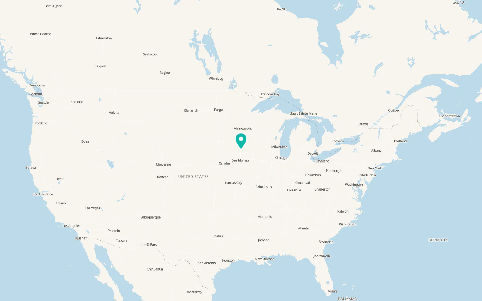 Map of Dows