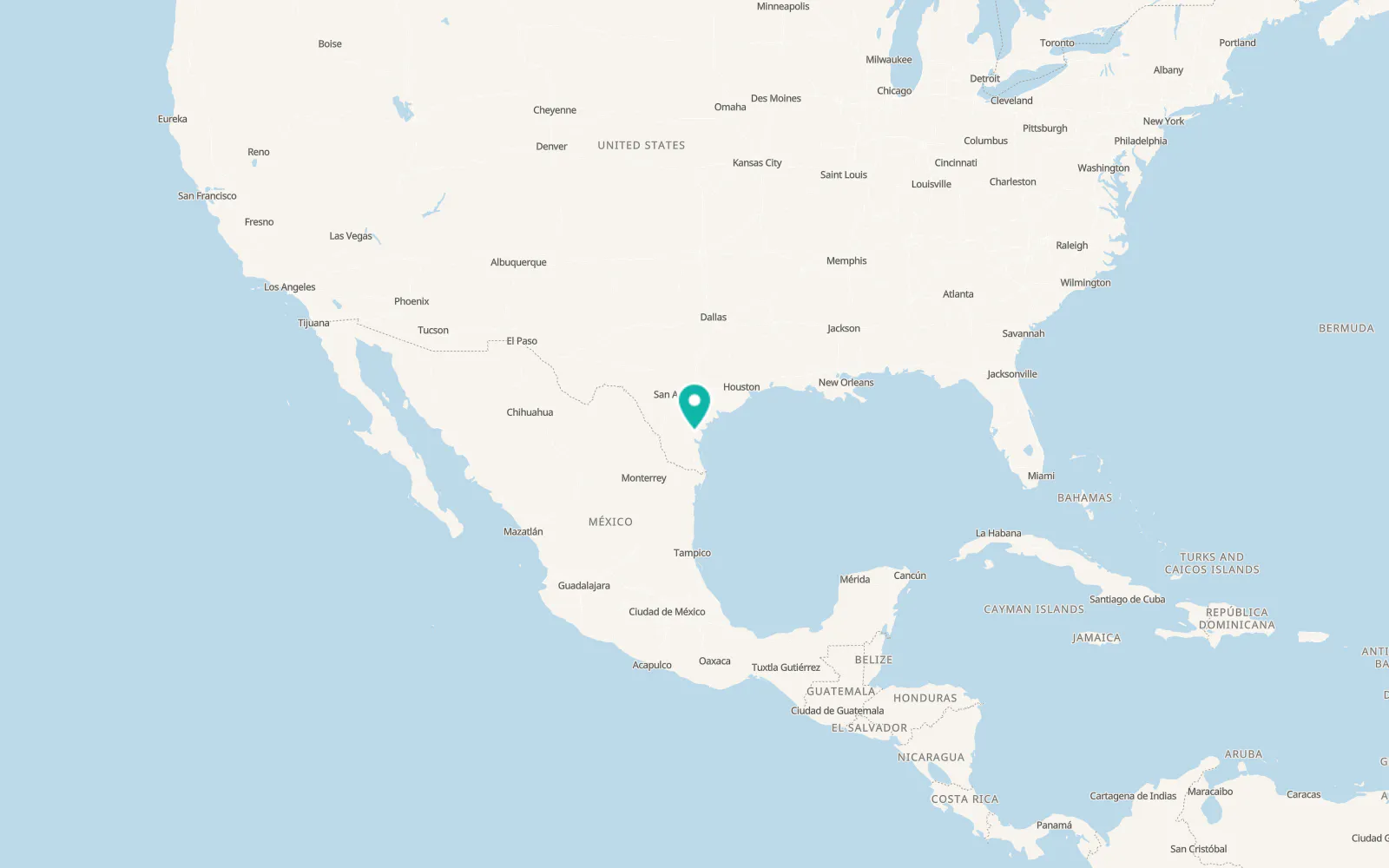 Map of Driscoll