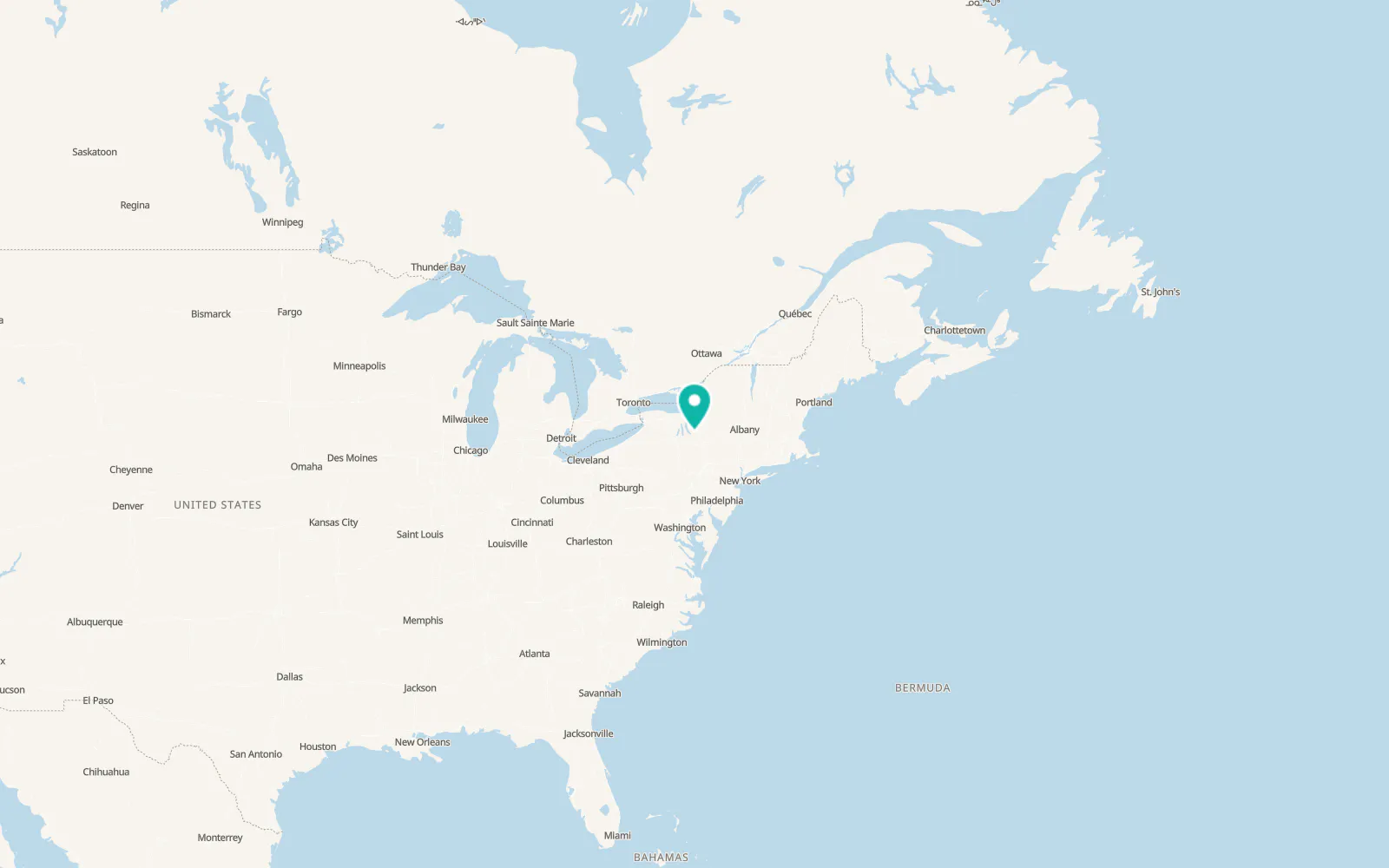Map of Dryden