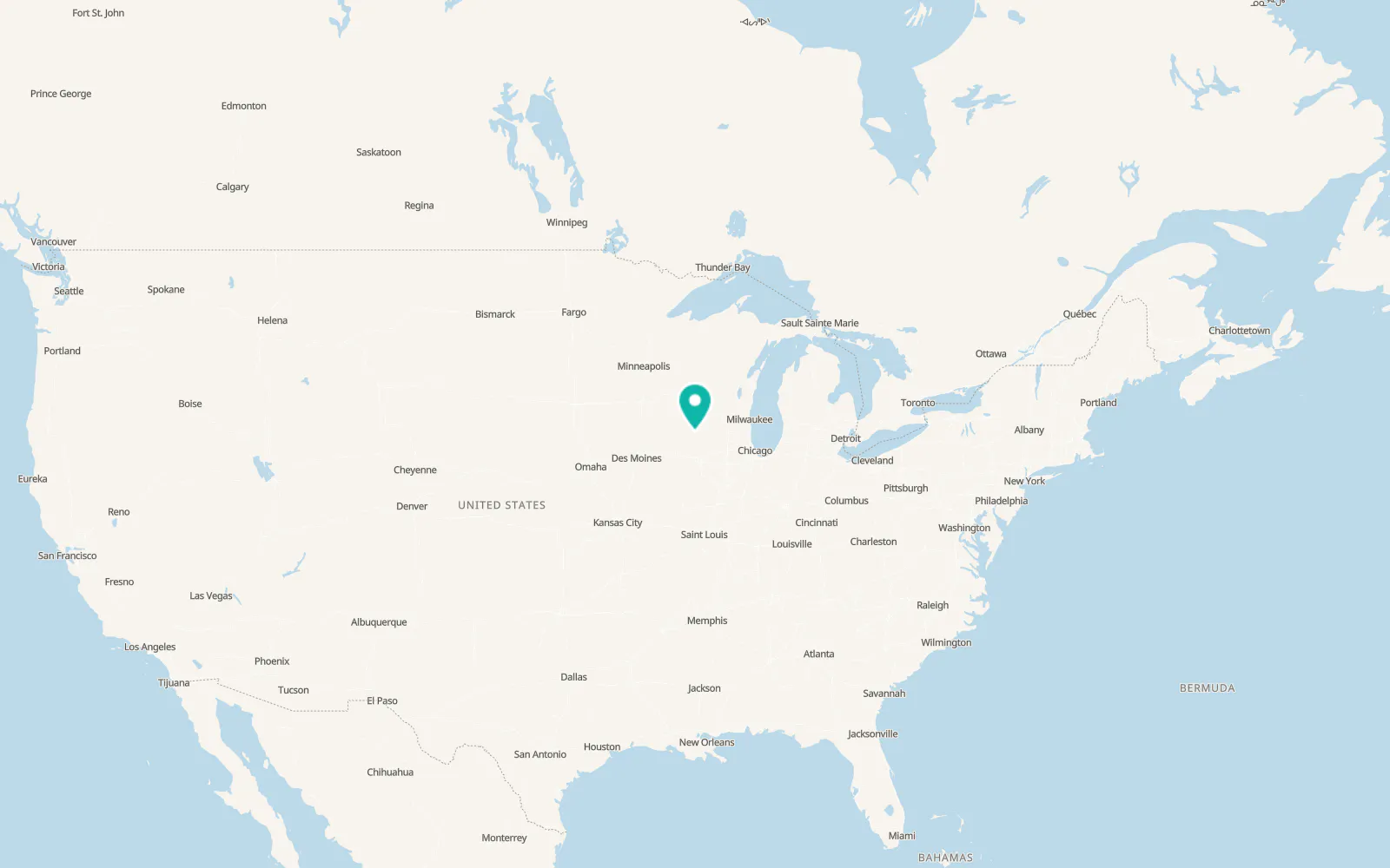 Map of Dubuque