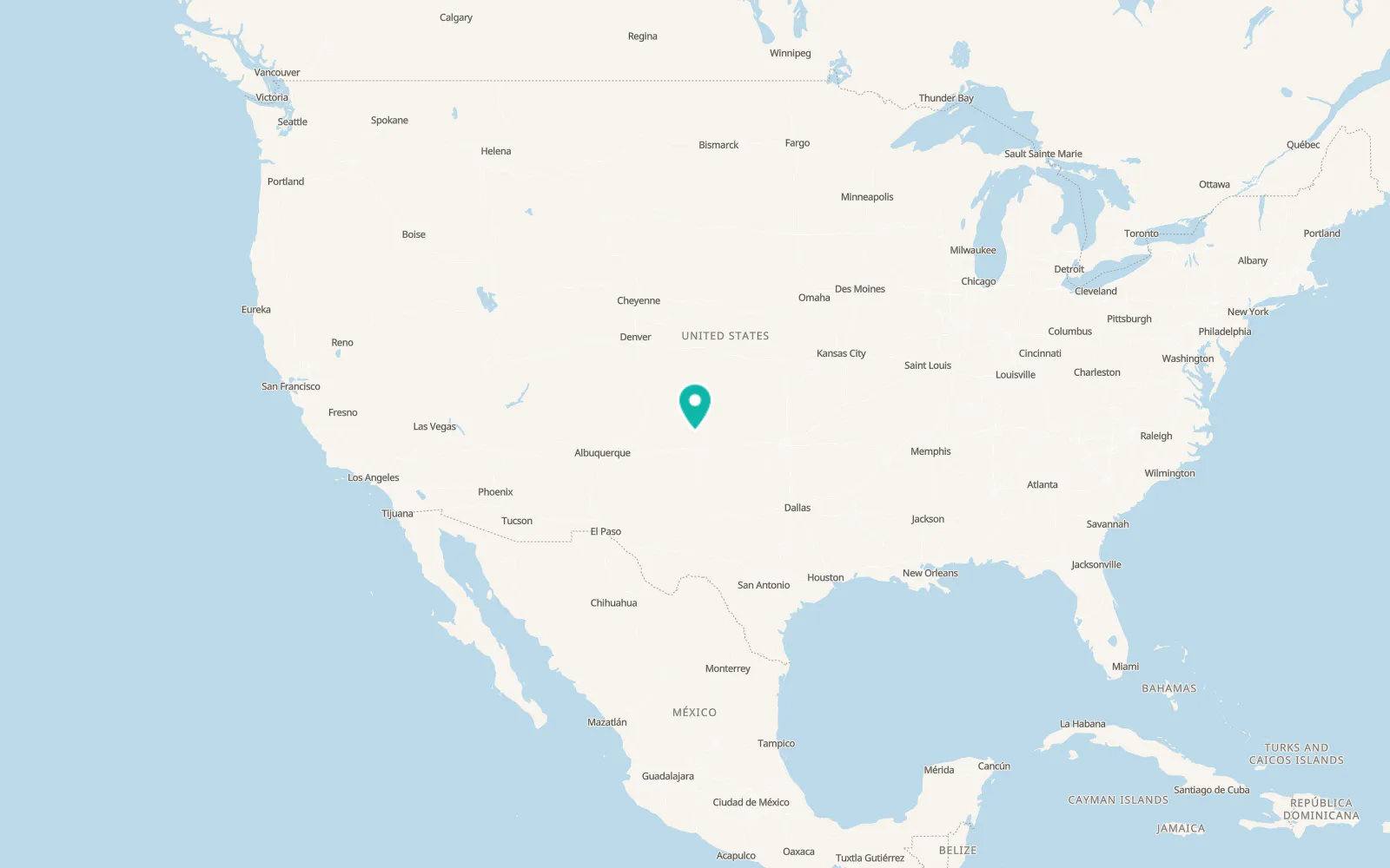 Map of Dumas