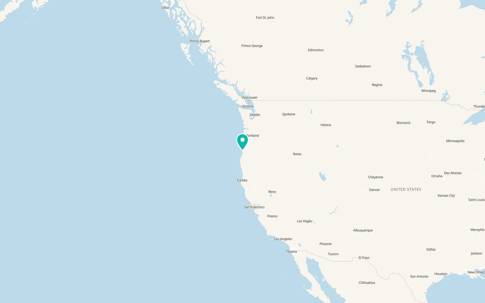 Map of Dunes City