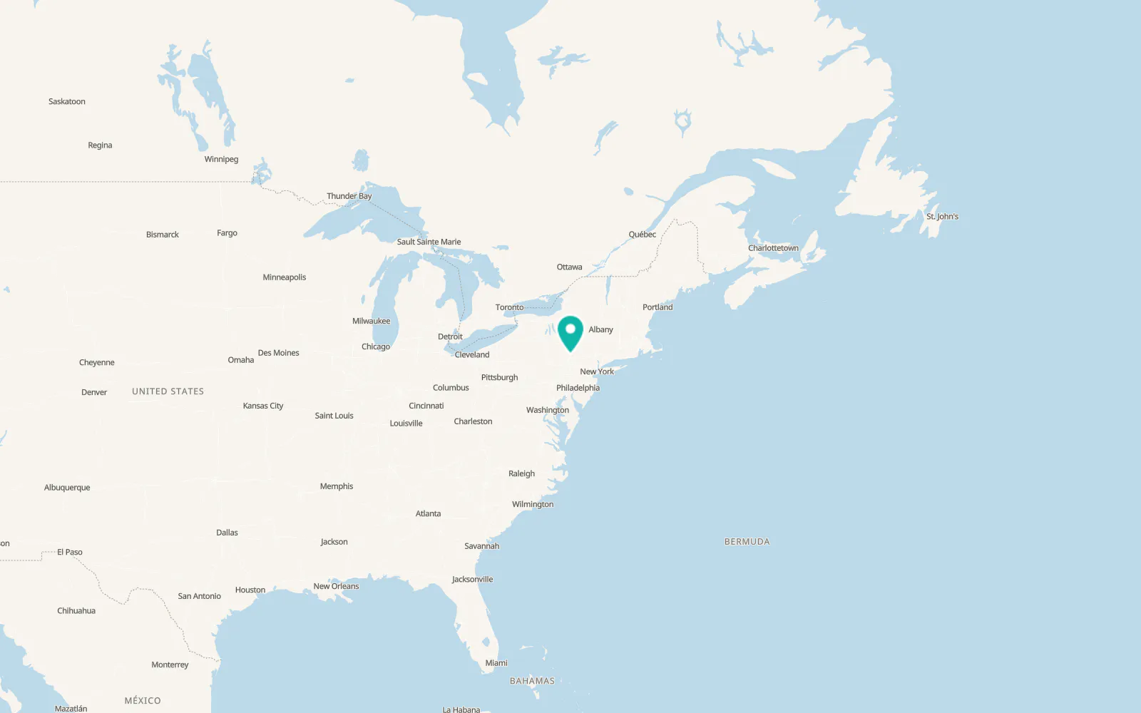 Map of Dunmore