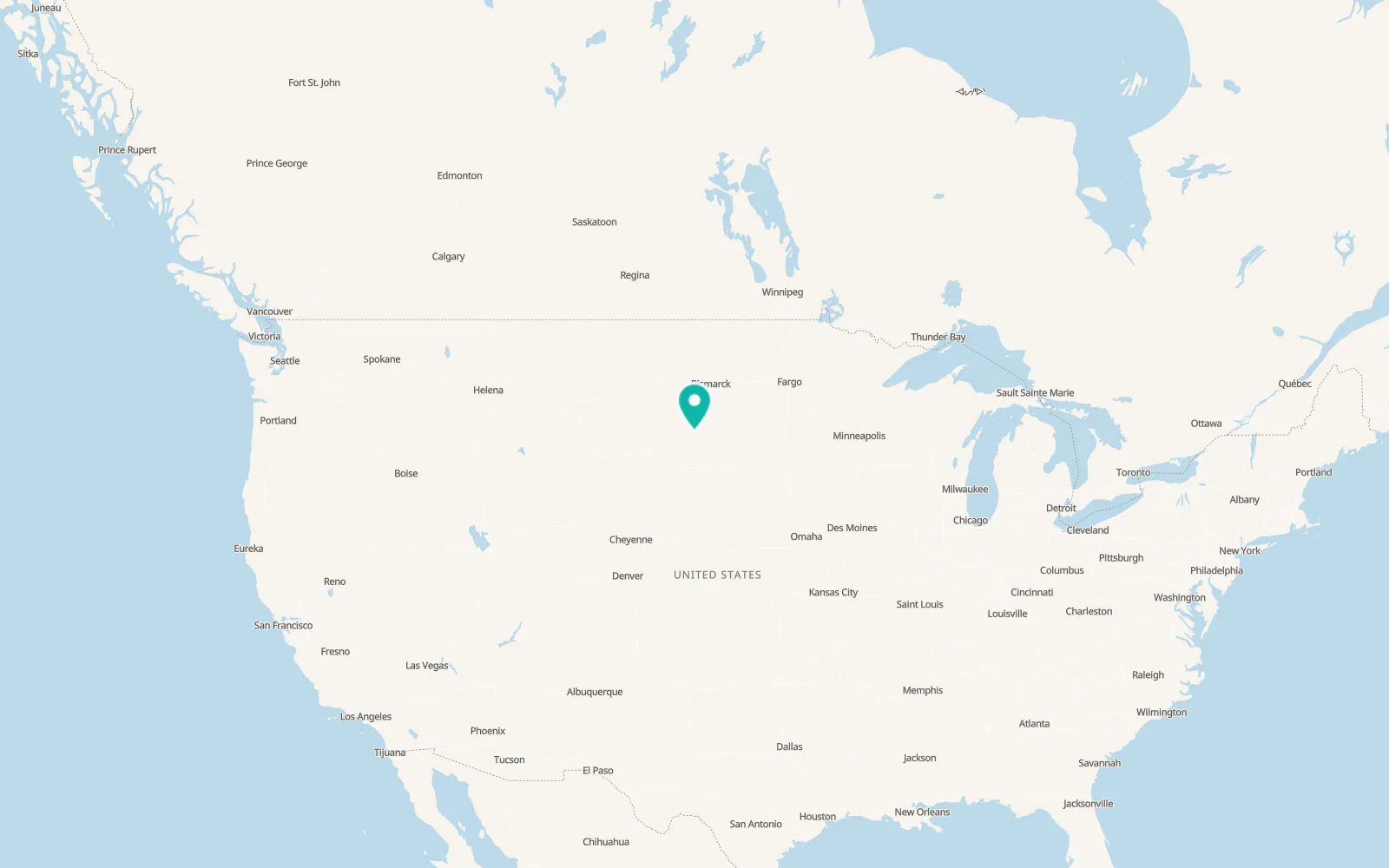 Map of Dupree
