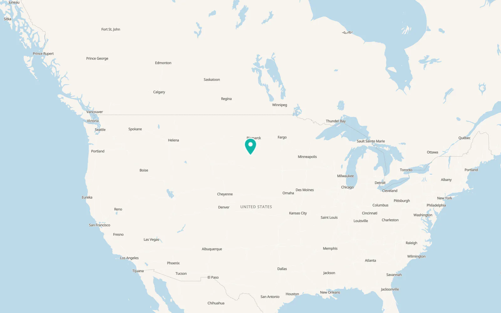 Map of Eagle Butte