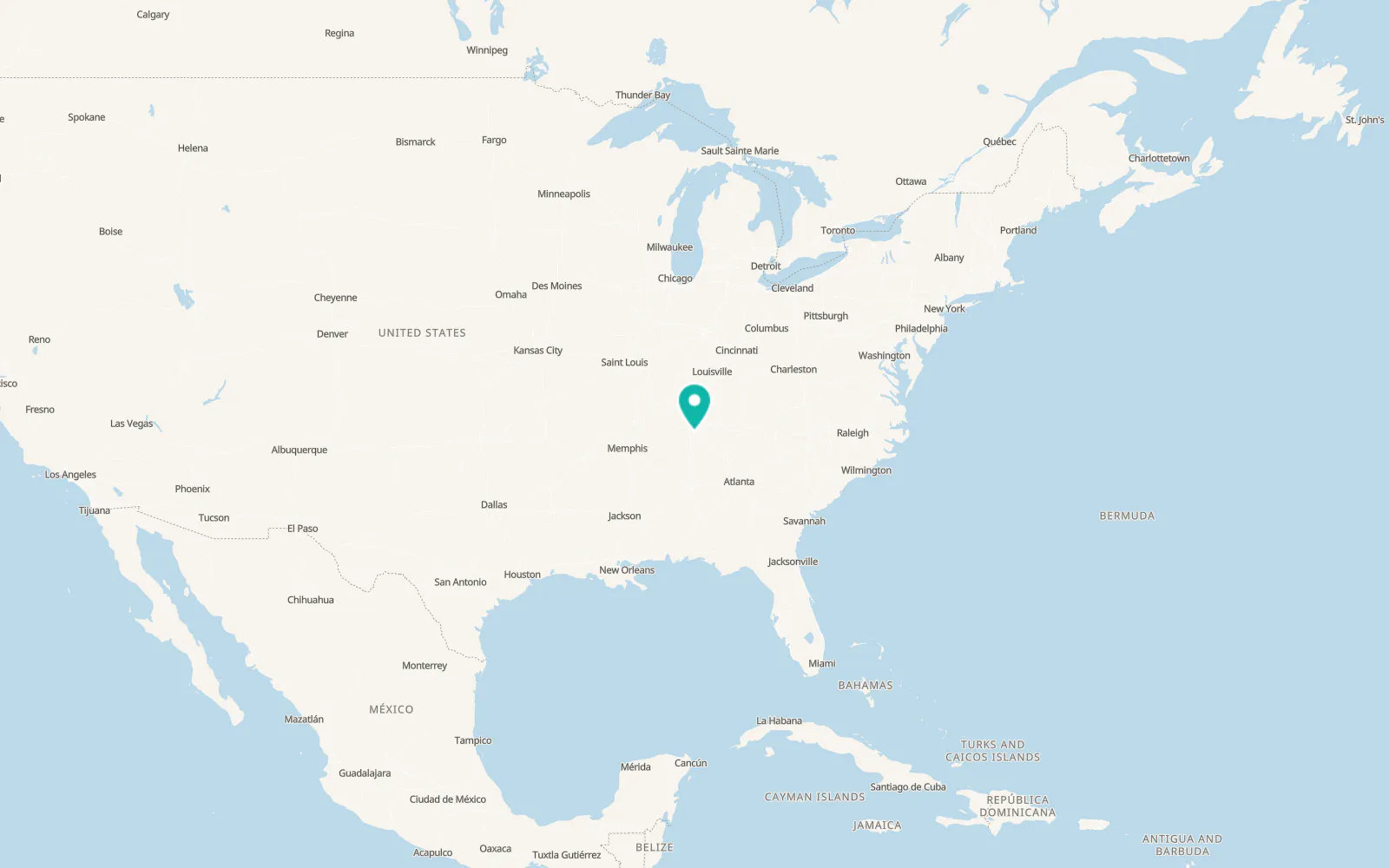 Map of Eagleville