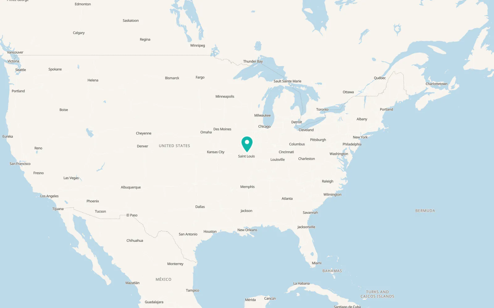 Map of East Alton