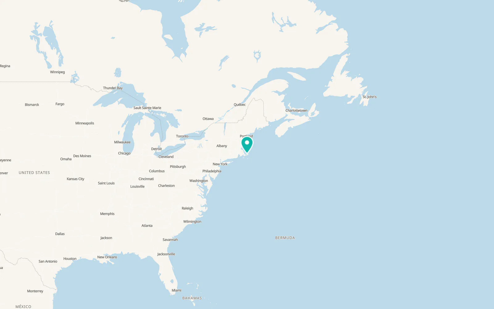 Map of East Dennis