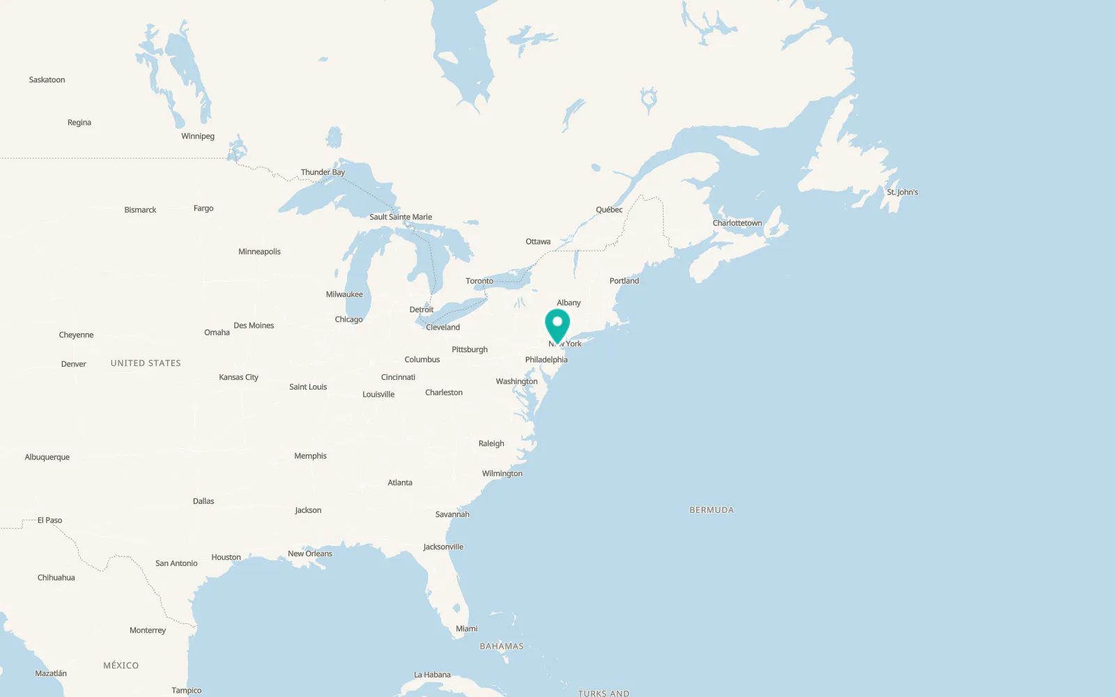 Map of East Franklin
