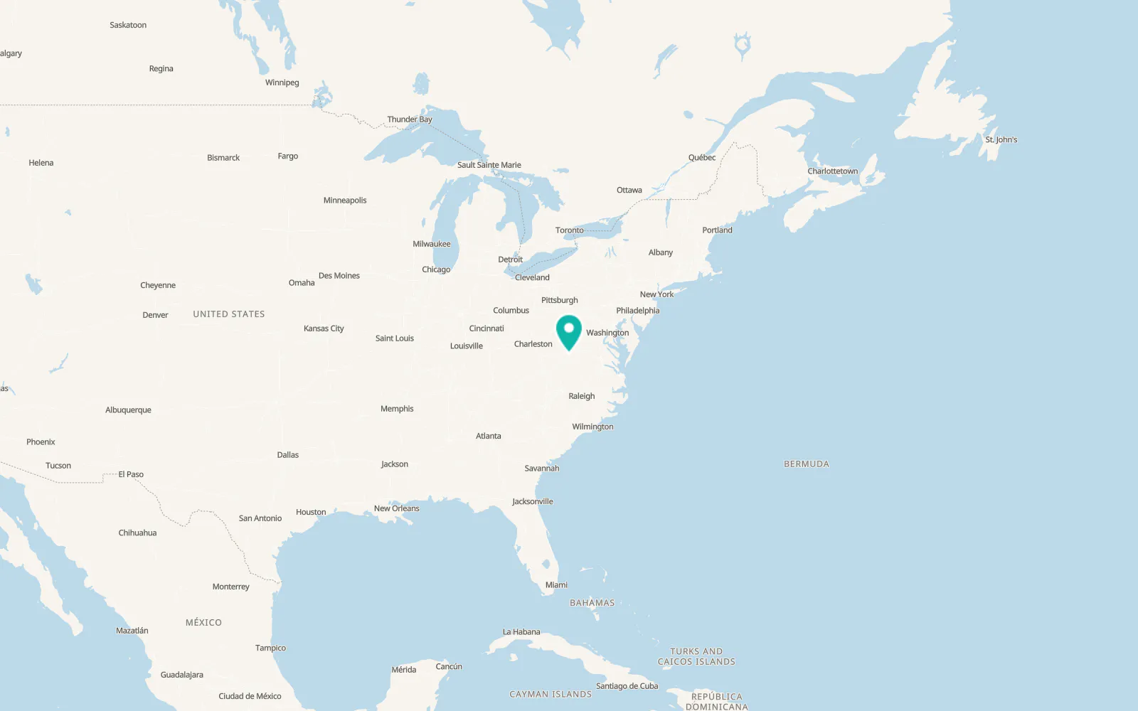 Map of East Lexington